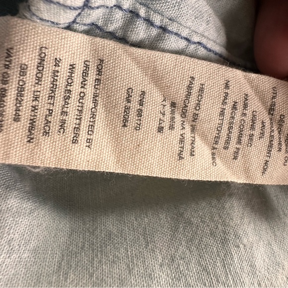 Urban Outfitters Light Gray Button Down Shirt - Picture 7 of 7